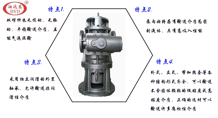 雙螺桿泵核心特點