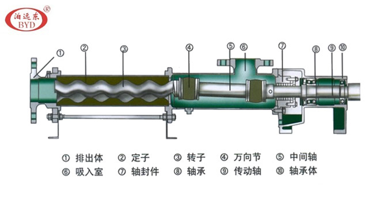 單螺桿泵結(jié)構(gòu)圖