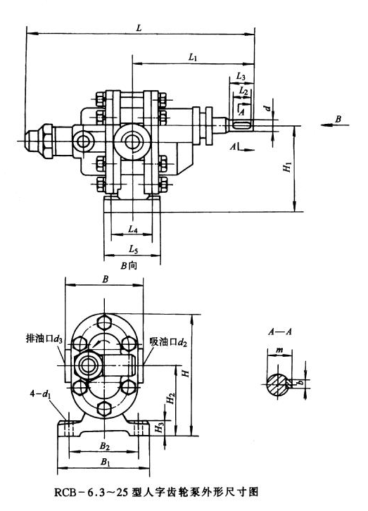 RCB-200人字形齒輪泵