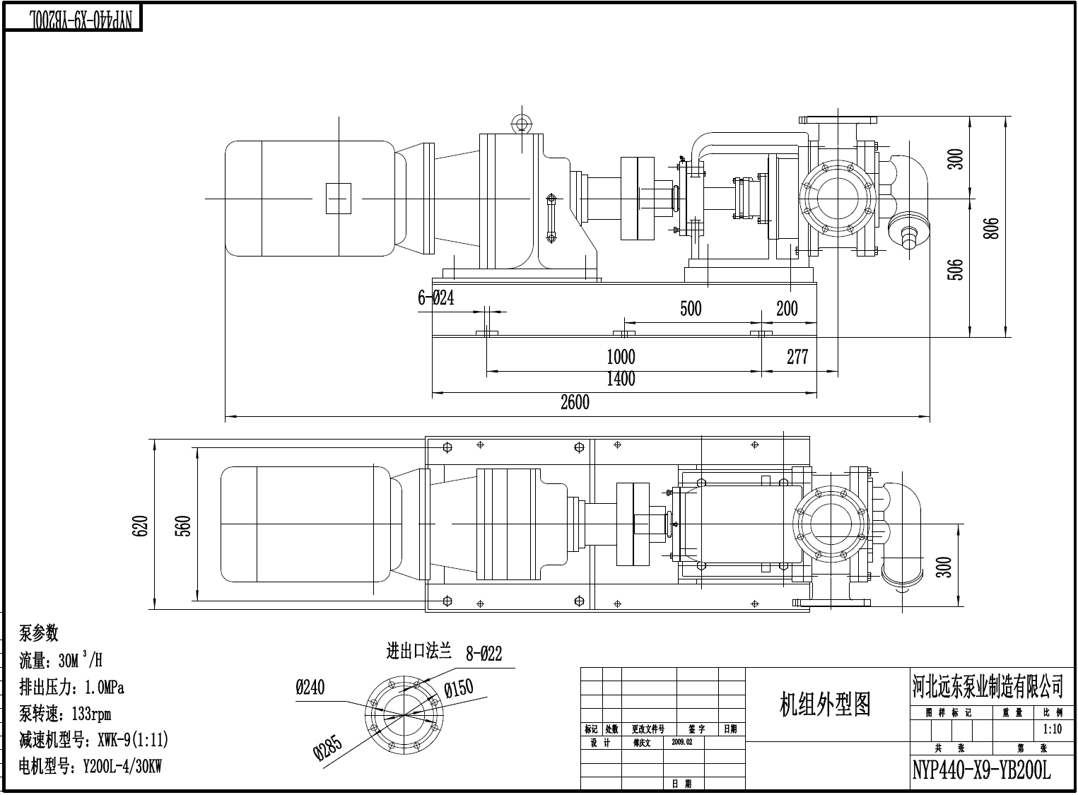 遠東牌NYP440B-RU-M1-W11環(huán)氧樹脂泵流量30m3/h